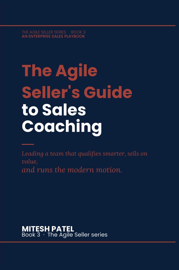 Book 3: The Agile Seller's Guide to Sales Coaching